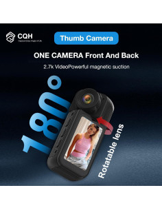 Cámara de acción CQH S70 2.7K portátil 64GB negra 2