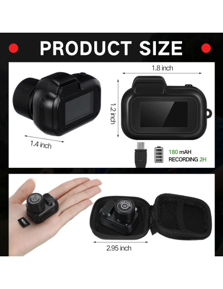 Mini Cámara de Llavero Relaxweex 1080p 16GB Portátil