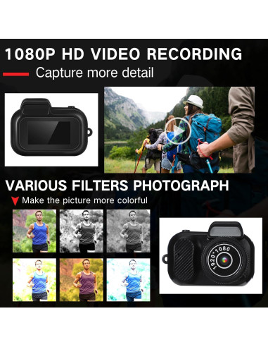 Mini Cámara de Llavero Relaxweex 1080p 16GB Portátil