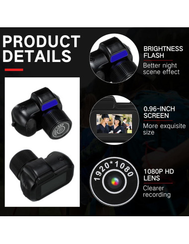 Mini Cámara de Llavero Relaxweex 1080p 16GB Portátil