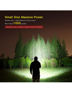 Linterna Klarus XT1C 1000 Lúmenes Recargable EDC Táctica 2