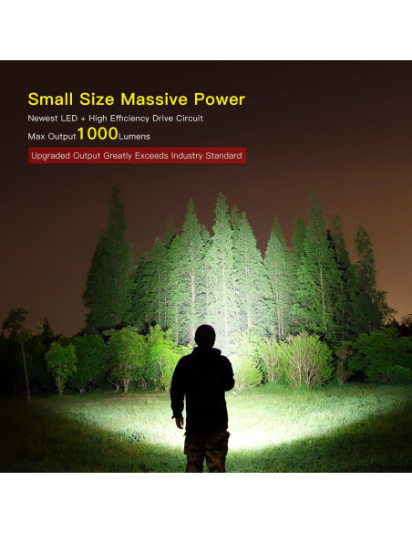 Linterna Klarus XT1C 1000 Lúmenes Recargable EDC Táctica