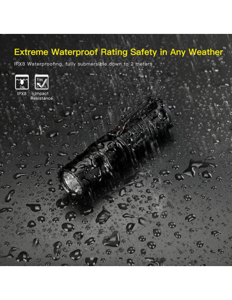 Linterna Klarus XT1C 1000 Lúmenes Recargable EDC Táctica