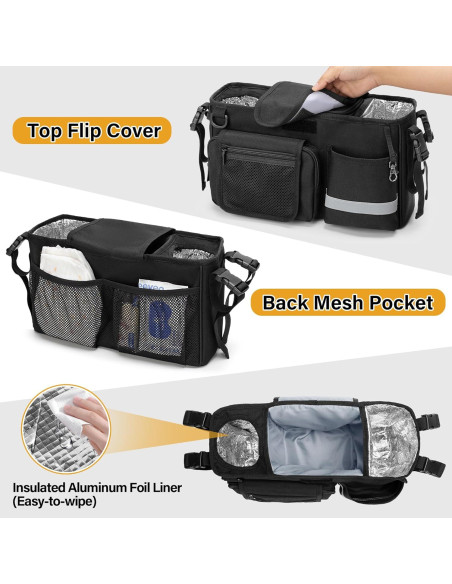 Organizador de Consola para Padres WONDERFOLD W&X, Negro