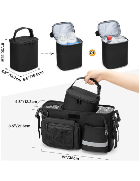 Organizador de Consola para Padres WONDERFOLD W&X, Negro