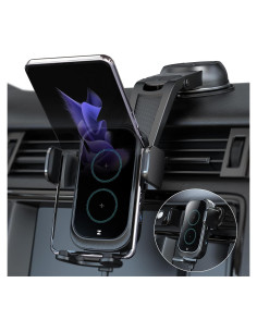 Cargador Inalámbrico para Auto ZeeHoo DUOXX 15W Doble Bobina