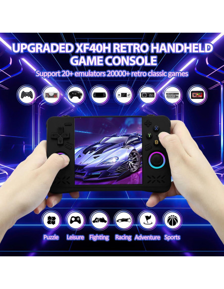 Consola de Juegos Portátil EraVortx XF40H 128GB Pantalla IPS 4"