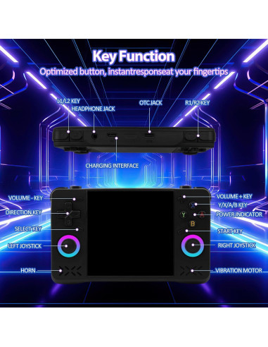 Consola de Juegos Portátil EraVortx XF40H 128GB Pantalla IPS 4"