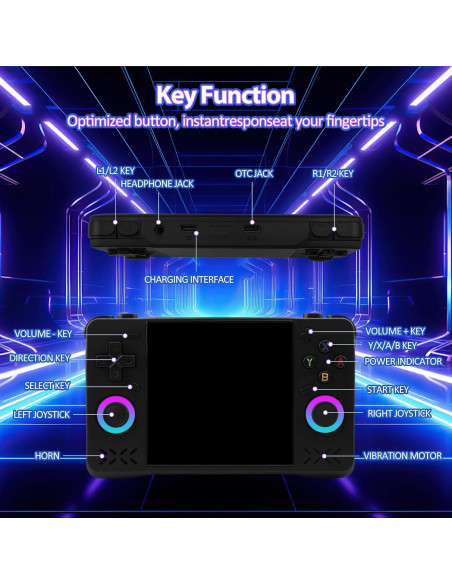 Consola de Juegos Portátil EraVortx XF40H 128GB Pantalla IPS 4"
