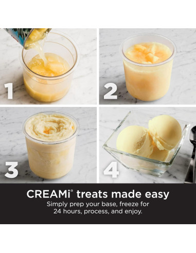 Ninja CREAMi Fabricante de Helados 7 Programas 3 Pintas