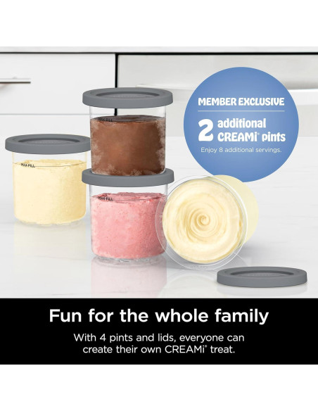 Ninja CREAMi Fabricante de Helados 7 Programas 3 Pintas