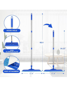 Mopa de Microfibra Neeklinny 44.5 cm con Mango Ajustable 2