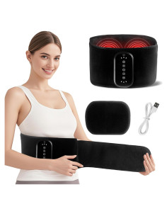 Almohadilla Térmica Inalámbrica Teepten con Masajeador 2500mAh