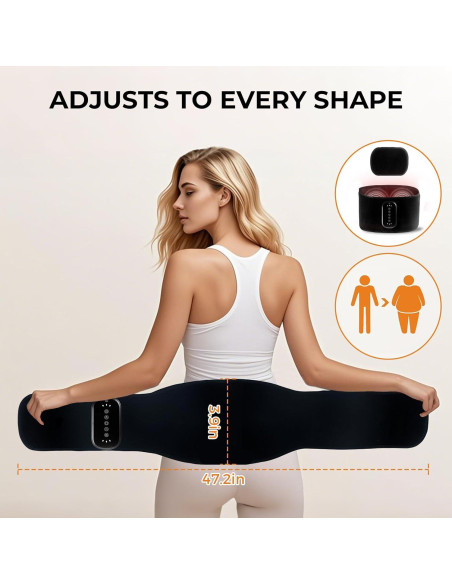 Almohadilla Térmica Inalámbrica Teepten con Masajeador 2500mAh