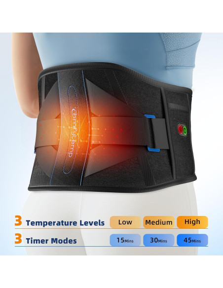 Almohadilla Térmica Inalámbrica Comfytemp 132 cm Soporte Lumbar