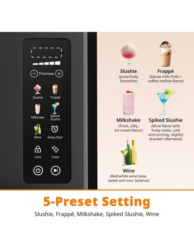 Máquina de Slushie Ecoviva ECO-401CS 88 oz Pantalla Color