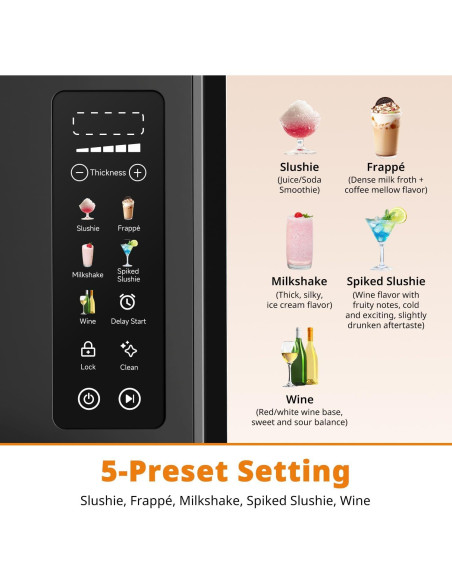 Máquina de Slushie Ecoviva ECO-401CS 88 oz Pantalla Color