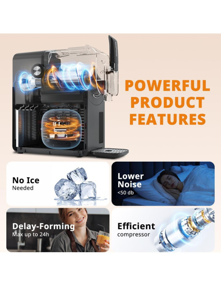 Máquina de Slushie Ecoviva ECO-401CS 88 oz Pantalla Color