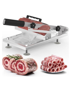 Cortadora de Carne Congelada Manual ZOAMEACY con Grosor Ajustable
