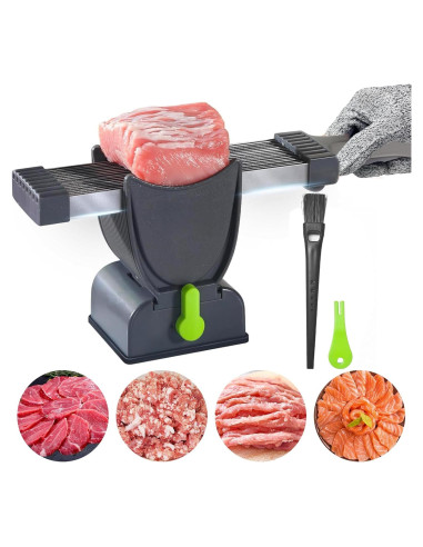 Cortadora de Carne Manual NIOSAV con Cuchillas 2MM/4MM