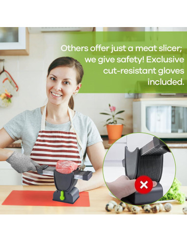 Cortadora de Carne Manual NIOSAV con Cuchillas 2MM/4MM