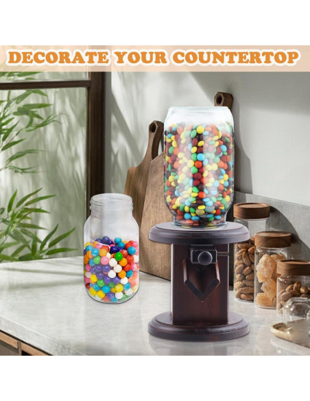 Dispensador de Dulces de Madera Wunzkii 1.89L Rectangular