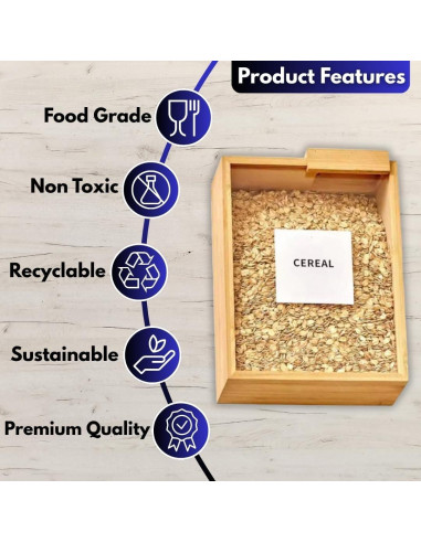 Contenedores de Almacenamiento de Alimentos BABRI 3L - 2 Piezas