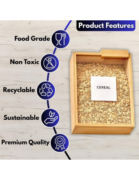 Contenedores de Almacenamiento de Alimentos BABRI 3L - 2 Piezas Contenedores de Almacenamiento de Alimentos BABRI 3L - 2 Piezas