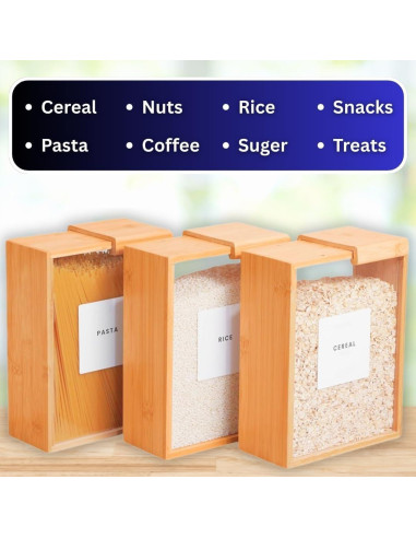 Contenedores de Almacenamiento de Alimentos BABRI 3L - 2 Piezas