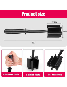 Picador de Carne Mckkymi con 5 Cuchillas Antiadherente 67.7g 2