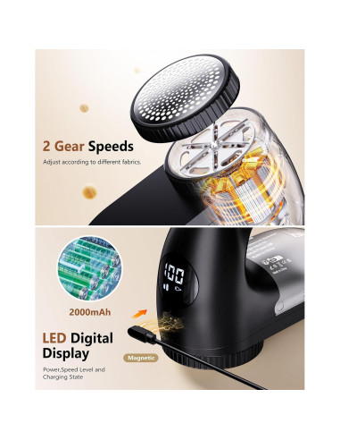 Afeitadora de tela eléctrica PKBD impermeable IPX6 con 3 cuchillas