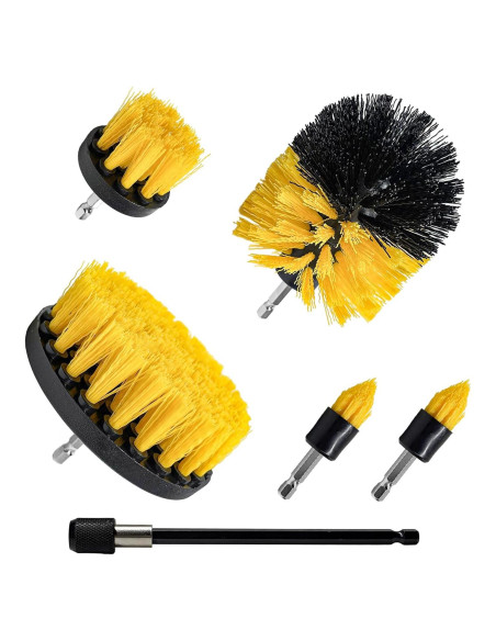 Juego de Accesorios de Cepillo de Taladro MUQIDA 6 Piezas