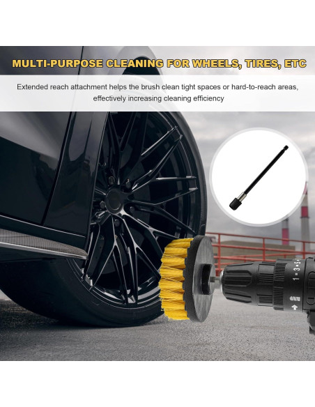 Juego de Accesorios de Cepillo de Taladro MUQIDA 6 Piezas