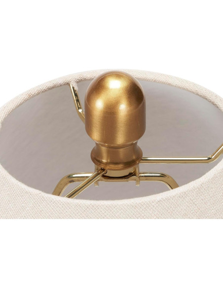 Lámpara de mesa rústica Nourison de cerámica marrón 58 cm