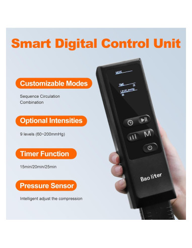 Masajeador de Piernas Bao Liter FE-7204B Compresión Aire 4D