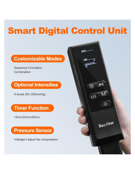 Masajeador de Piernas Bao Liter FE-7204B Compresión Aire 4D Masajeador de Piernas Bao Liter FE-7204B Compresión Aire 4D
