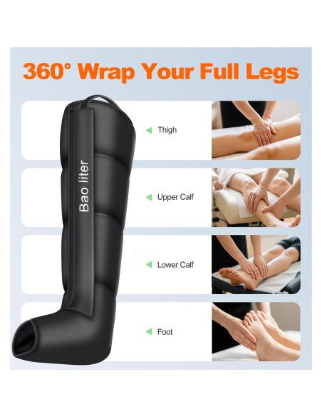 Masajeador de Piernas Bao Liter FE-7204B Compresión Aire 4D Masajeador de Piernas Bao Liter FE-7204B Compresión Aire 4D