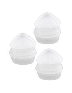 Conjunto de 6 Moldes de Sushi Triangulares Hemoton - DIY