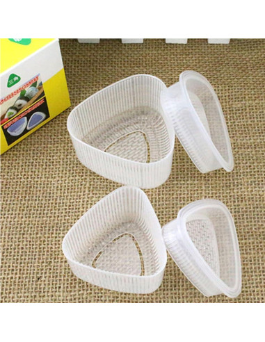 Conjunto de 6 Moldes de Sushi Triangulares Hemoton - DIY