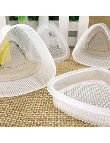 Conjunto de 6 Moldes de Sushi Triangulares Hemoton - DIY