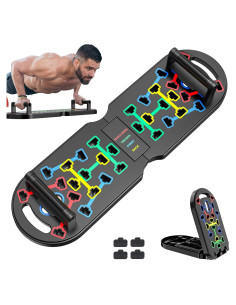 Equipo de Ejercicio en Casa KUYOU - Tabla de Flexiones y Bandas