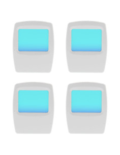 Luz Nocturna LED AMERELLE Azul - Paquete de 4, Diseño Delgado