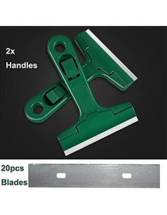 Raspador de Vidrio Jinhong 5.5" con 20 Cuchillas de Acero 2