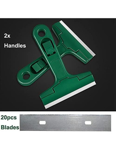 Raspador de Vidrio Jinhong 5.5" con 20 Cuchillas de Acero