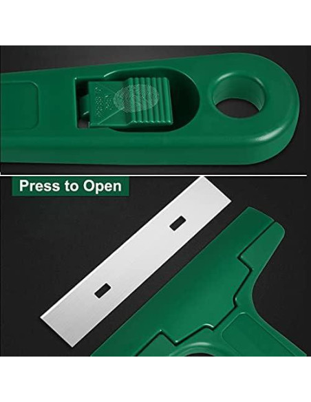 Raspador de Vidrio Jinhong 5.5" con 20 Cuchillas de Acero