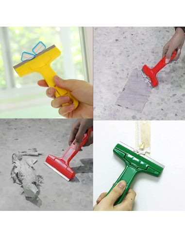 Raspador de Vidrio Jinhong 5.5" con 20 Cuchillas de Acero