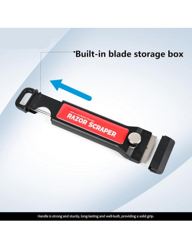 EHDIS Raspador de Cuchilla Metálica 2PCS con 20 Repuestos