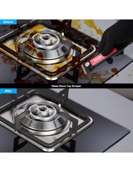 EHDIS Raspador de Cuchilla Metálica 2PCS con 20 Repuestos