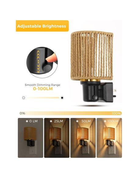 Luz Nocturna Bohemia Regulable LOHAS LED 3000K Enchufable