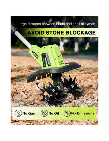 Cultivador eléctrico inalámbrico Saker SK-TC18B 22V 6.83 kg